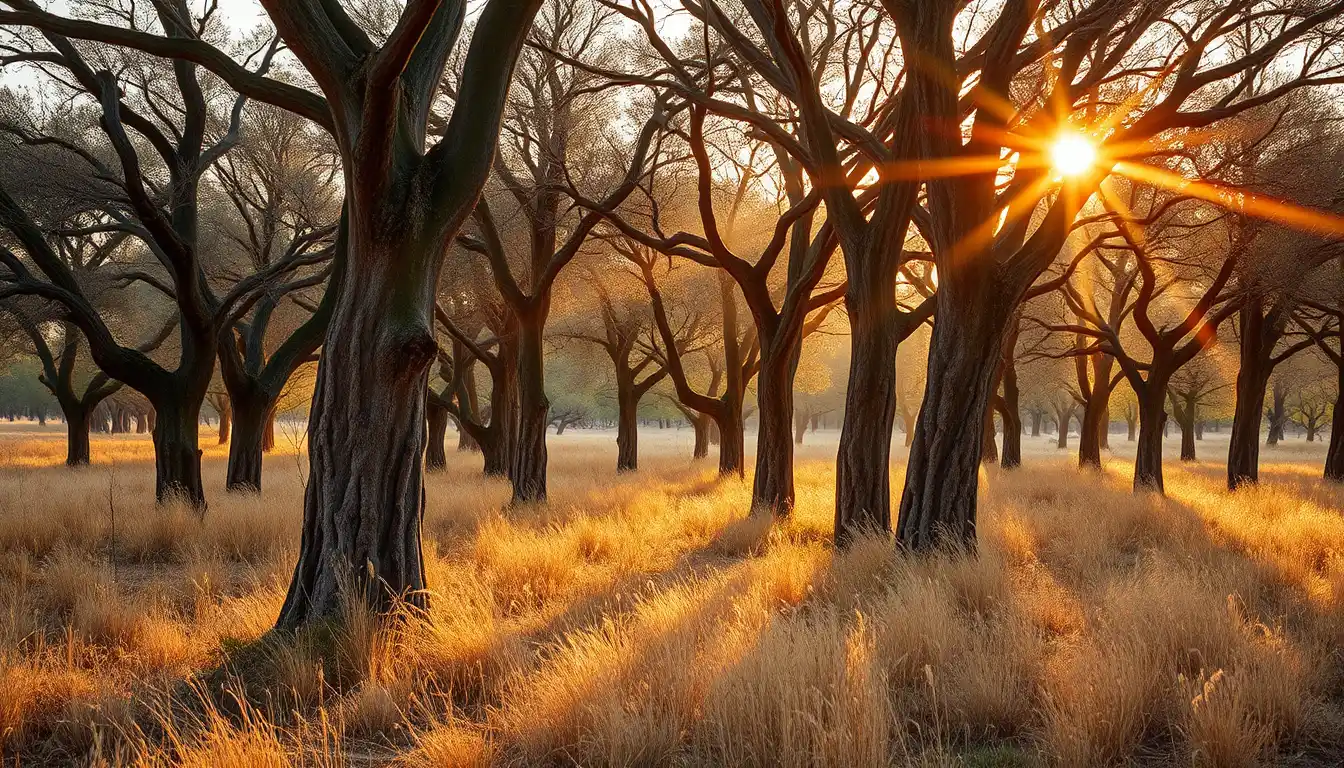 Cork oak forest