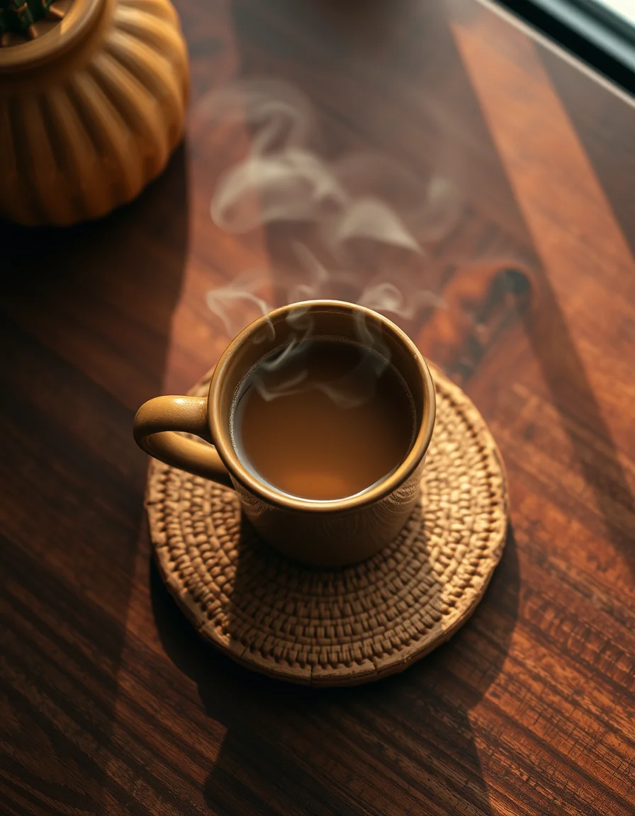 Mug on the coaster