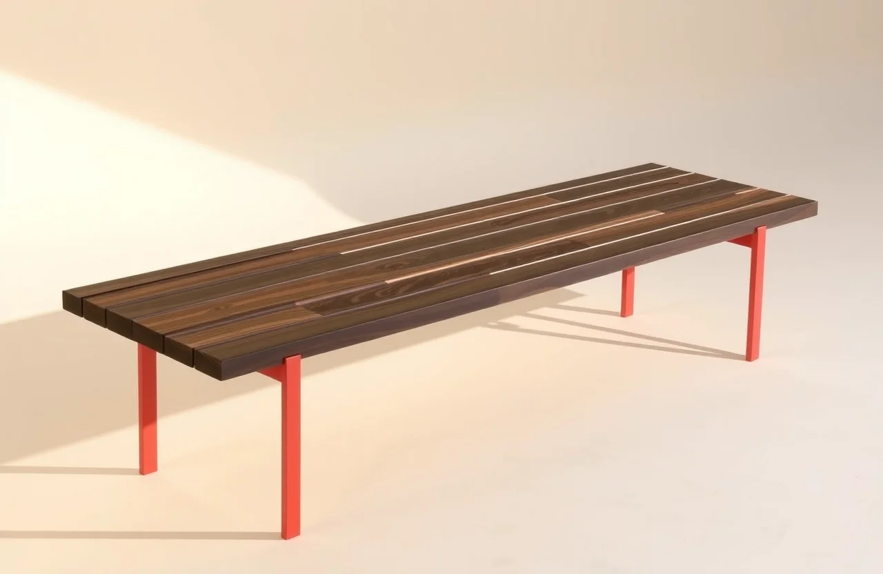 Plaza bench