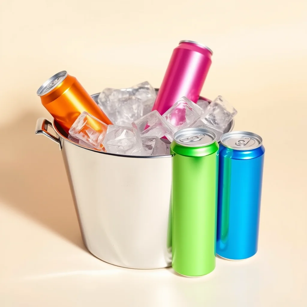 Ice bucket full of cans