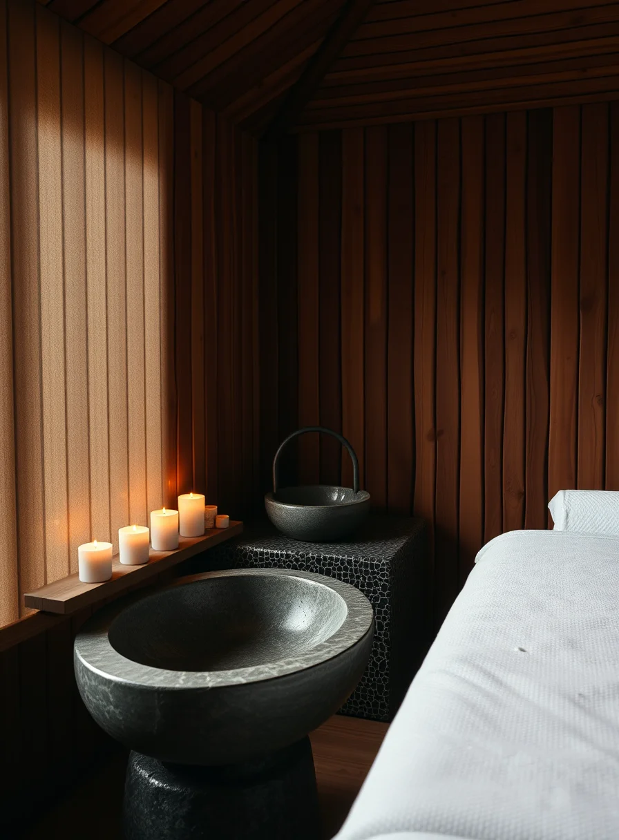 Spa massage room