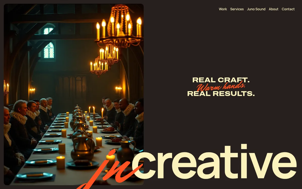 Screenshot of the clean-room rebuild of LxL Creative