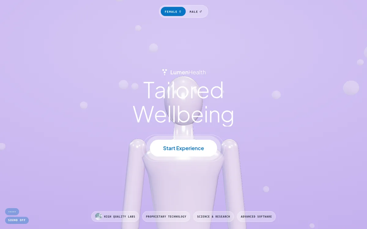 Screenshot of the clean-room rebuild of Vibrant Wellness